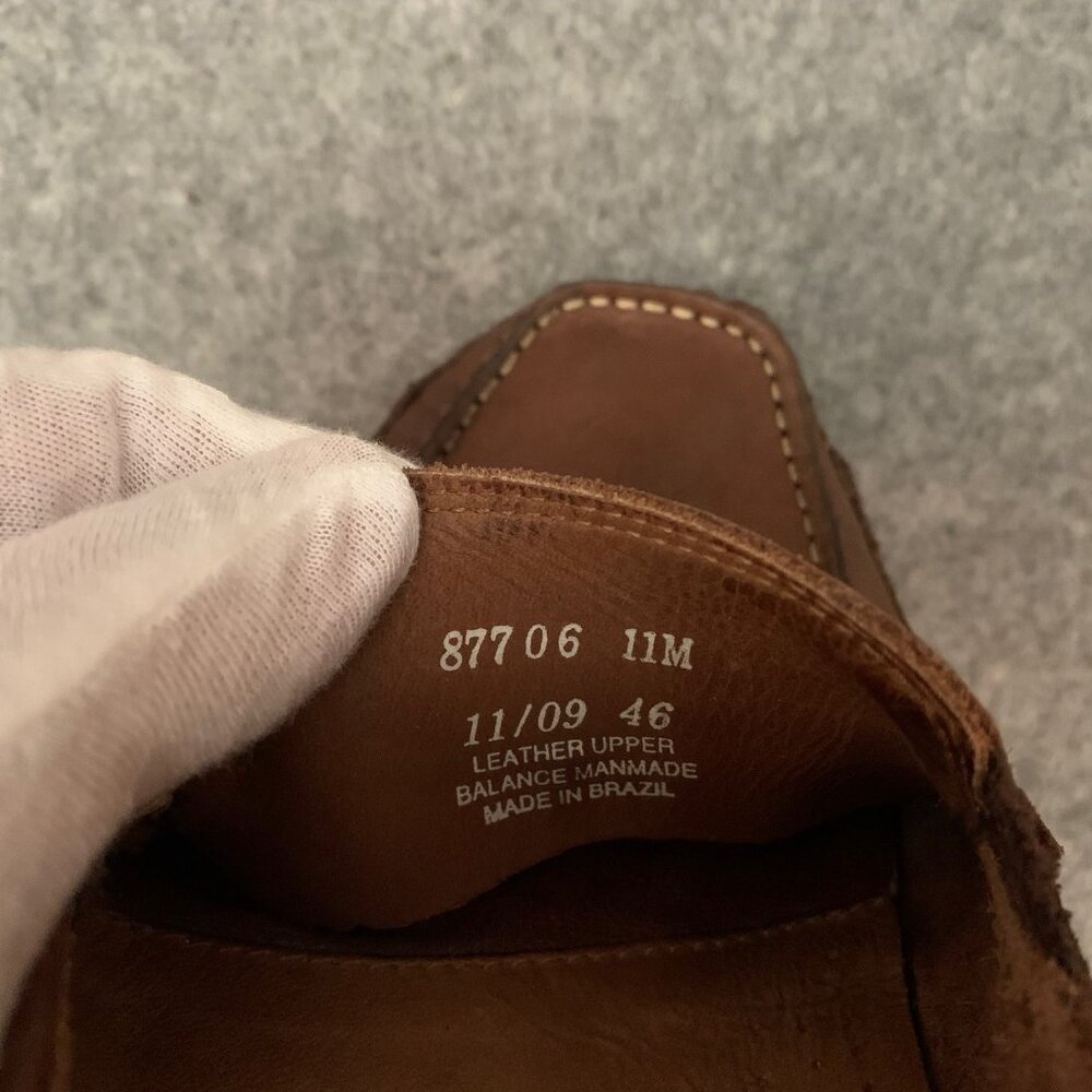 Clarks Men’s Brown Leather Driving Slip On Loafers - Picture 14 of 16